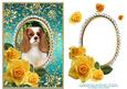Yellow Roses - King Charles Spaniel - Jade Card Front