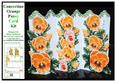 Concertina Orange Pansy Over the Edge Card Kit and Bookmarks