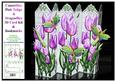 Concertina Pink Tulips Dragonflies Over the Edge 3D Card Kit
