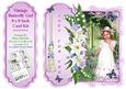 Vintage Butterfly Girl and Flowers - 8 x 8 Inch Card Kit