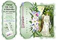 Vintage Lily Lady and Butterflies - 8 x 8 Inch Card Kit