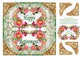 Salmon Pink Roses Vintage Style 8 x 8 Retiremment Card