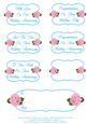White Doves Pink Roses Extra Greetings Wedding/anniversary
