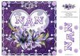 8 x 8 Inch Lily Nan Heart Birthday Card Topper