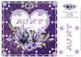 8 x 8 Inch Lily Aunt Heart Birthday Card Topper