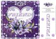 8 x 8 Inch Lily Friend Heart Birthday Card Topper