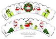 2 x Christmas Teddy Bears Cup Cake Wrappers