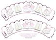 2 x Baby Girls Christening Cup Cake Wrappers