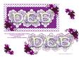 Dl Lace Heart "deb" Card Topper with Decoupage