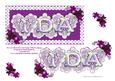 Dl Lace Heart "ida" Card Topper with Decoupage