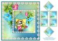 8 x 8 Morning Glory Bird House Card Topper + Ass. Greetings