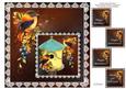 8 x 8 Autumn Glory Bird House Card Topper + Ass. Greetings