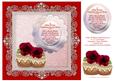 Ruby Wedding Anniversary Cupcake Recipe (1) 8x8 Card Topper