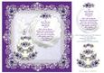 A Silver Wedding Anniversary Cake Recipe (1) 8x8 Card Topper