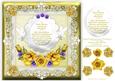 A Golden Wedding Anniversary Cake Recipe (1) 8x8 Card Topper