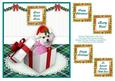 Christmas Girl Puppy Dog in a Box with Assorted Greetings