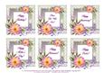 6 x All Occasion Briar Rose & Lace Greetings Toppers