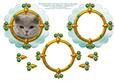 British Blue Cat Portrait Card Topper & Decoupage