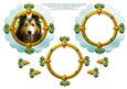 Rough Collie Puppy Dog Portrait Card Topper & Decoupage