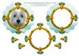 West Highland Terrier Dog Portrait Card Topper & Decoupage