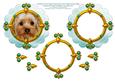 Yorkshire Terrier Puppy Dog Portrait Card Topper & Decoupage