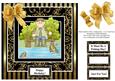 Fishing Day - 8 x 8 Black Gold for Men & Women Card Topper
