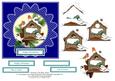 Christmas in the Bird's House 6 x 6 Decoupage Card Topper