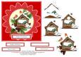 Christmas in the Bird's House 6 x 6 Decoupage Card Topper 2