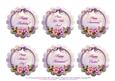 6 x All Occasion Rose & Honey Bee Card Toppers