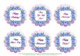6 x All Occasion Morning Glory Card Toppers