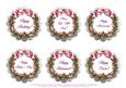 6 x All Occasion Rose Wreath Card Toppers