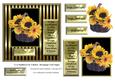 6 x 6 Sunflowers in a Basket - Decoupage Card Topper