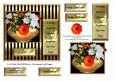 6 x 6 Pretty Bowl of Flowers - Decoupage Card Topper
