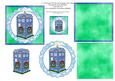 4 x 4 Christmas Who Box Decoupage Card Toppers