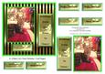 6 x 6 Daisy Cats Neon Christmas - Card Topper