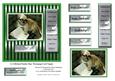 6 x 6 Relaxed Stanley Dog - Decoupage Card Topper