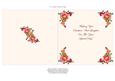 8 x 8 Card Insert "roses & Tulips" on Peach with Verse