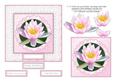Waterlily Lace & Pearls -with Decoupage Fits 6" x 6" Card
