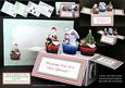 Christmas Cupcakes - Pop-up Box Card Kit & Envelope