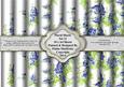Floral Sheets Set 12 - 10 x A4 Backing Paper Sheets
