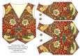 Strawberry Thief - William Morris Mens Waistcoat Card Topper