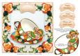 Teacup Rosy Mouse - 8" x 8" Card Topper