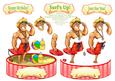 Beach Boy - Shaped Card Topper with Decoupage