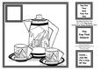 Art Deco Tea for Two - 8" x 8" Digi Stamp Card Topper