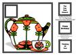 Art Deco Tea for You (1) 7.5" x 7.5" Card Topper