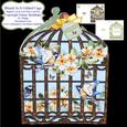 Bluetit in a Gilded Cage - Shaped Cut & Fold Mini Kit