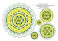 Primrose Flower Lace Doily - 7" x 7" Card Topper