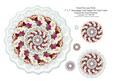 Sweet Peas Floral Lace Doily - 7" x 7" Card Topper