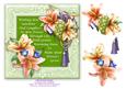Lilies in Your Garden - 7" x 7" Card Topper with Decoupage