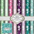 8" x 8" Cherry Blossom Embossed Lace Set One Backing Papers